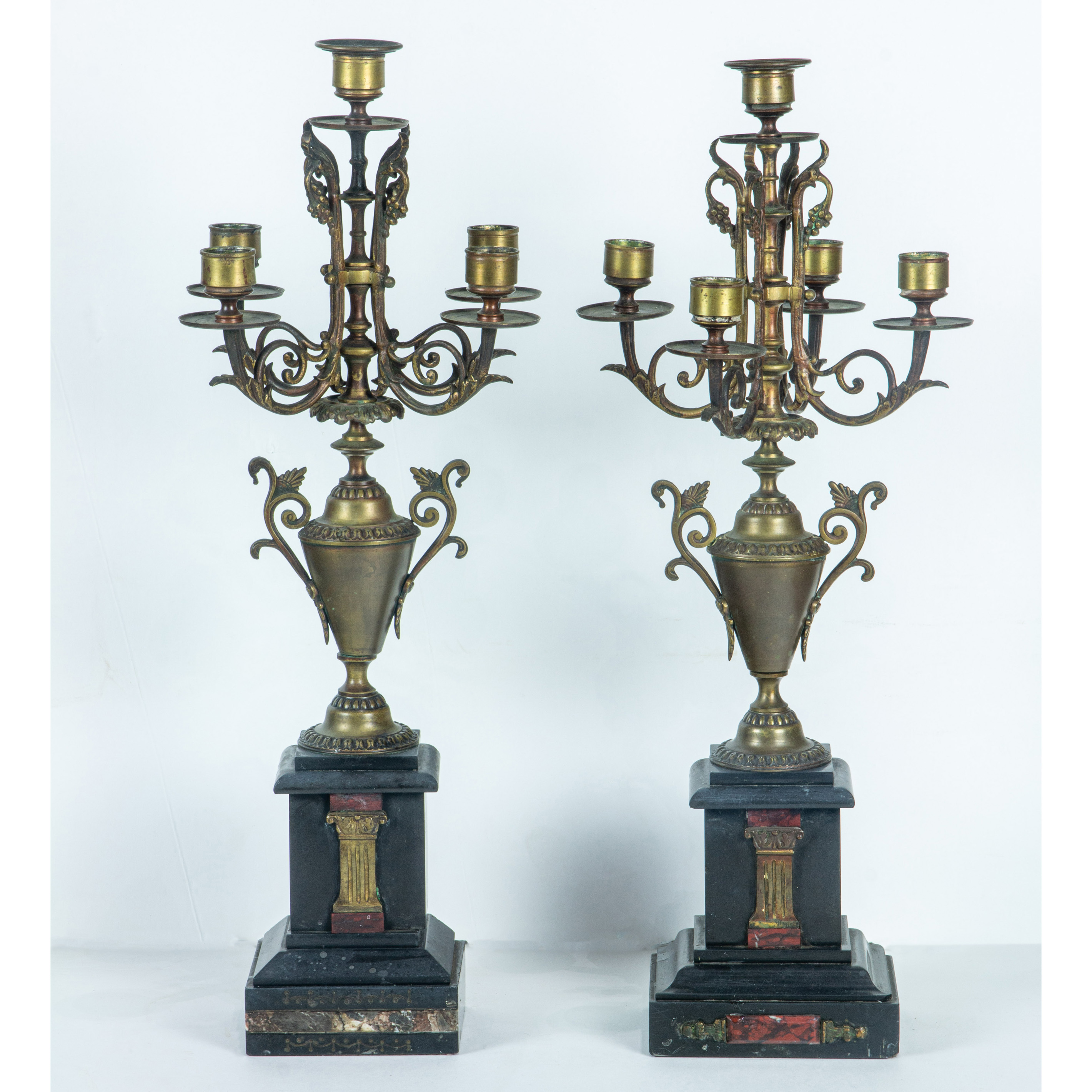 Appraisal: A PAIR OF FRENCH BRONZE A pair of French bronze