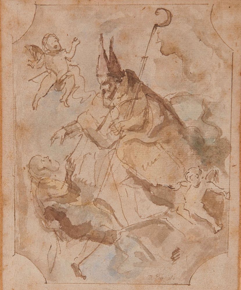 Appraisal: MANNER OF GIOVANNI DOMENICO TIEPOLO Italian - Figure Study MANNER