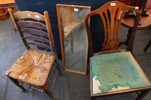 Appraisal: MISCELLANEOUS ITEMS OF FURNITURE consisting of a th Century mahogany