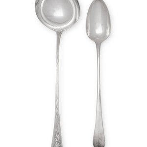 Appraisal: Two George III Silver Serving Articles The Ladle by George