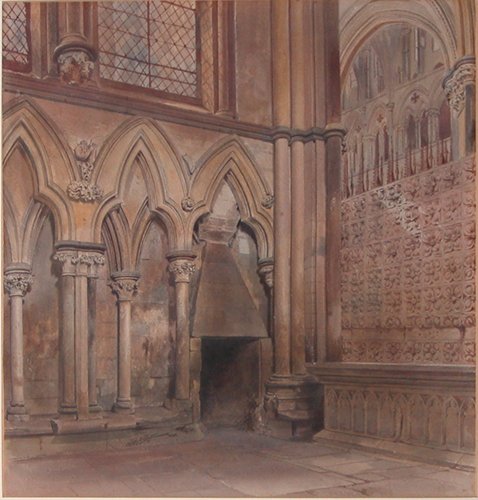 Appraisal: Artist Cromek Thomas Hartley British - Title The Old Sacristy