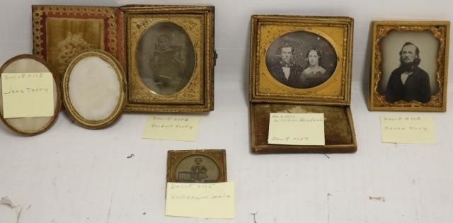 Appraisal: FIVE TH C PHOTOGRAPHS FROM FAIRHAVEN TO INCLUDEA CASED DAGUERREOTYPE