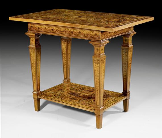 Appraisal: CENTER TABLE Baroque the top and under tier probably former