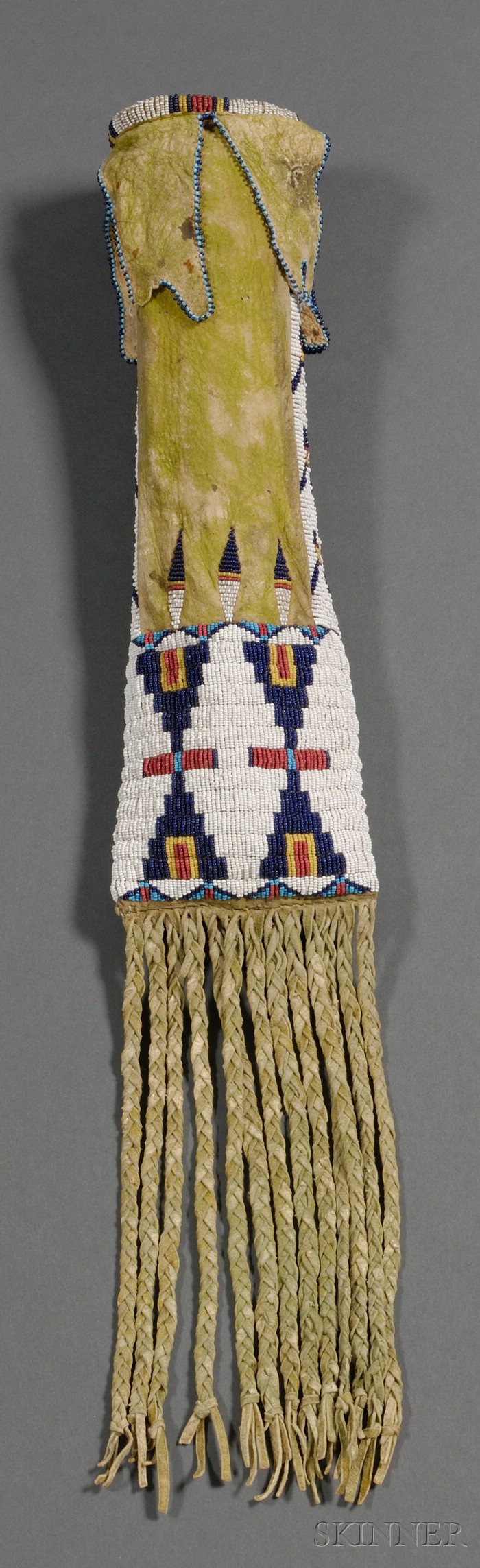 Appraisal: Plains Beaded Hide Pipebag Cheyenne c last third th century