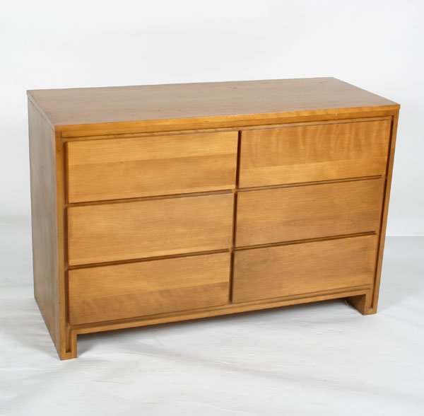 Appraisal: Conant Ball dresser designed by Russel Wright six drawers H