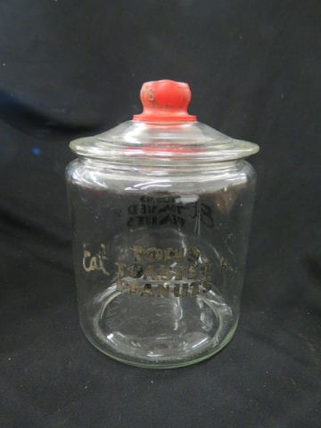 Appraisal: Tom's Glass Store Display Jar Toasted Peanuts