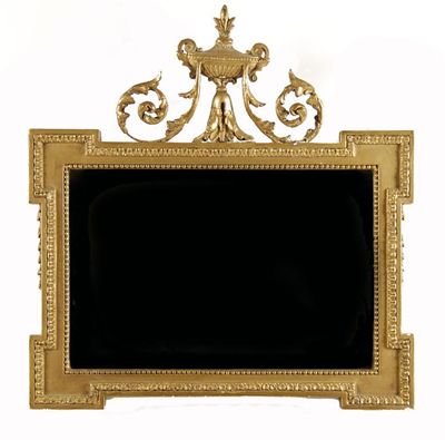 Appraisal: A late Victorian giltwood and gesso wall mirror the central