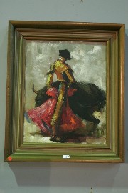 Appraisal: Unknown artist Torero oil on canvas x cm