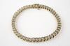 Appraisal: BRACELET - K gold and diamond link bracelet set with