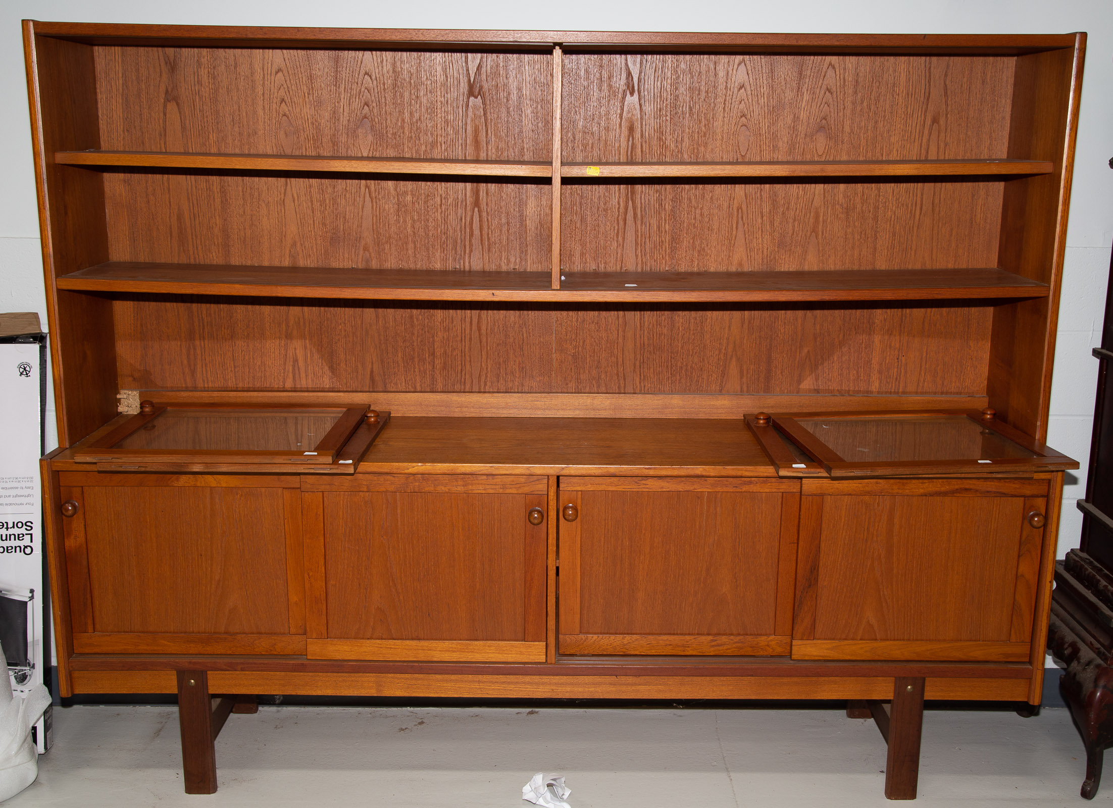 Appraisal: MID CENTURY MODERN WALL UNIT Possibly Danish in H approximately