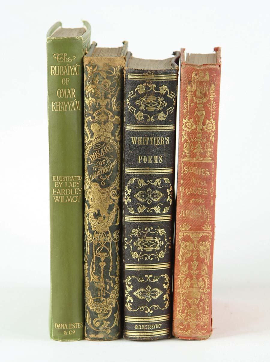 Appraisal: BOOK LOT OF FOUR BOOKS All with decorative bindings The