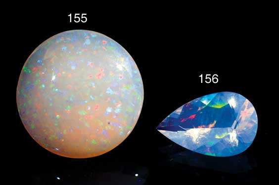 Appraisal: OPAL WITH PINFIRE COLOR Australia This opal cabochon has bright