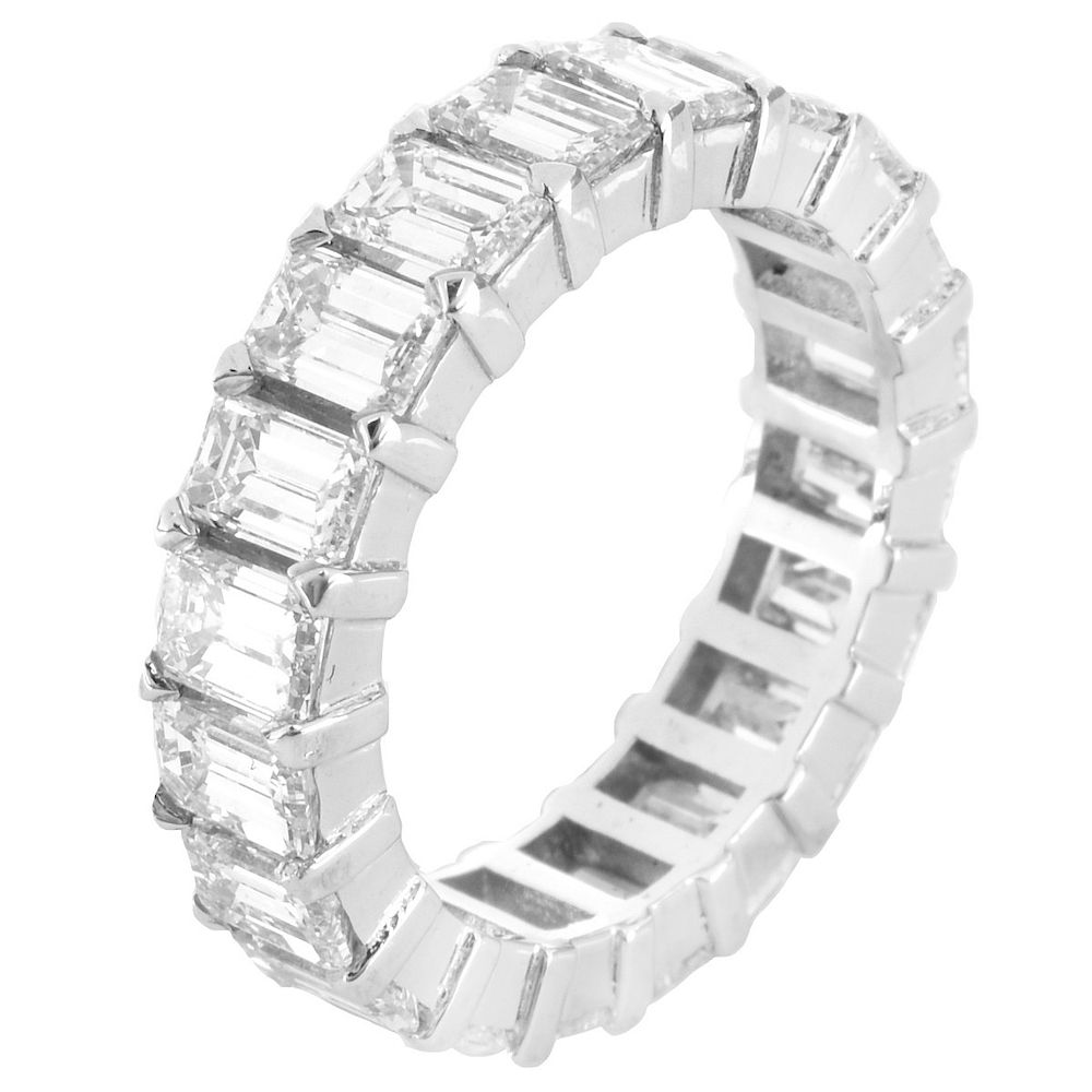 Appraisal: ct TW Diamond Eternity Band Approx Carat TW Emerald Cut