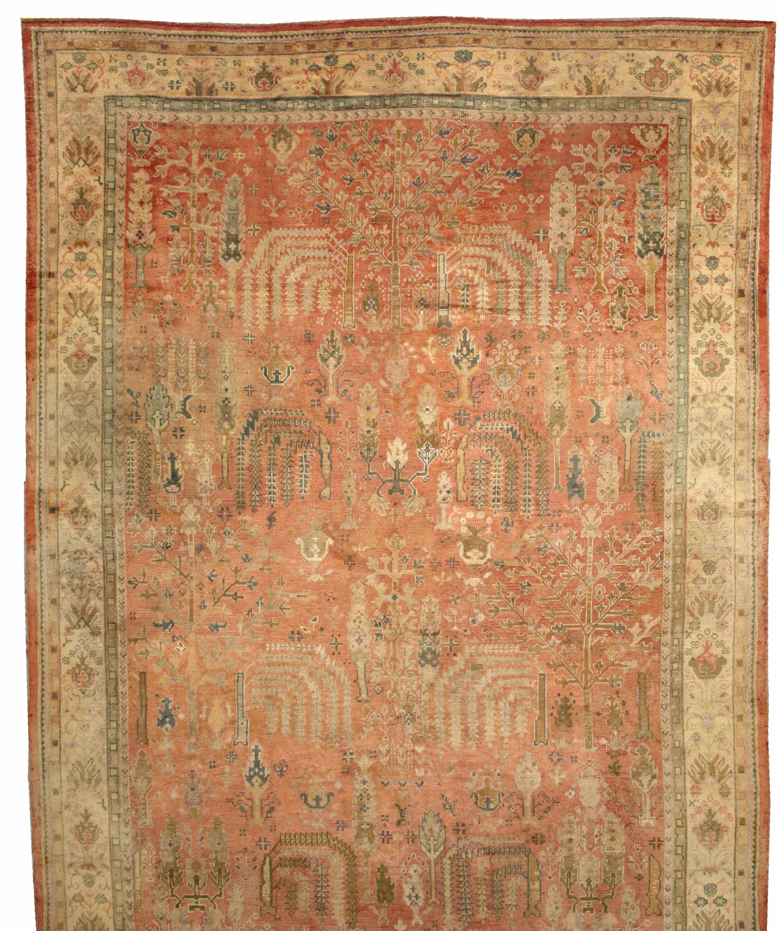 Appraisal: An Oushak carpet West Anatolialate th centurysize approximately ft in