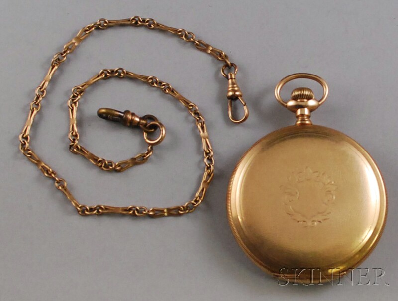 Appraisal: Waltham kt Gold Hunting Case Pocket Watch -jewel movement no