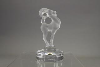 Appraisal: Lalique Ram Pin Dish Lalique Ram Pin Dish Signed near