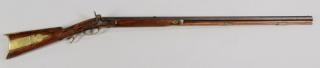 Appraisal: H Pratt Percussion Long Rifle Percussion Rifle by H Pratt