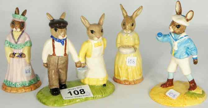 Appraisal: Royal Doulton Bunnykins figures Little Boy Blue DB th Anniversary