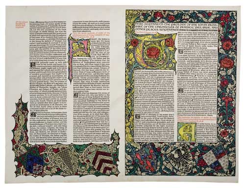 Appraisal: KELMSCOTT PRESS Froissart Jean The Chronicles of Fraunce Inglande and