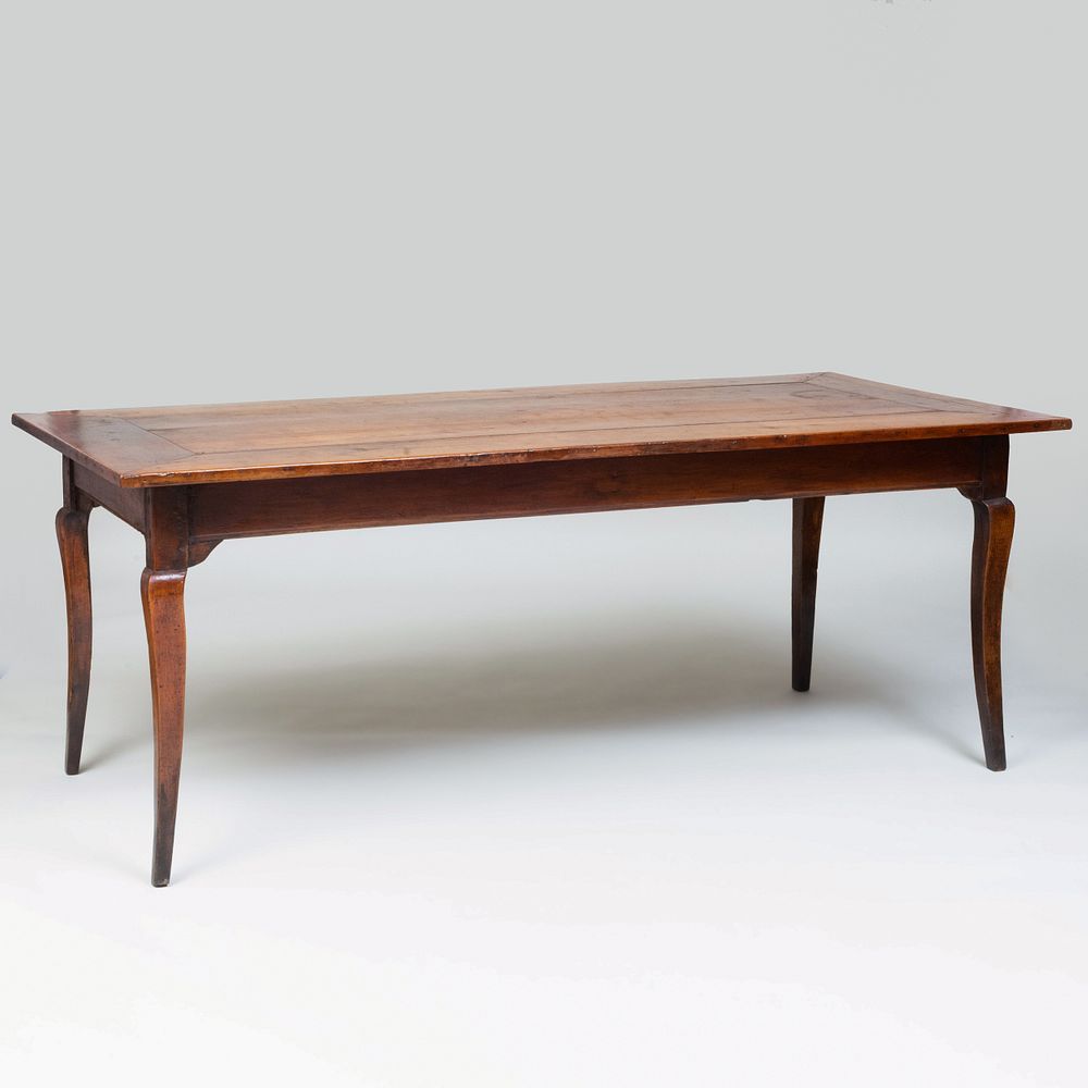 Appraisal: Louis XV Provincial Fruitwood Farm Table x ft in x