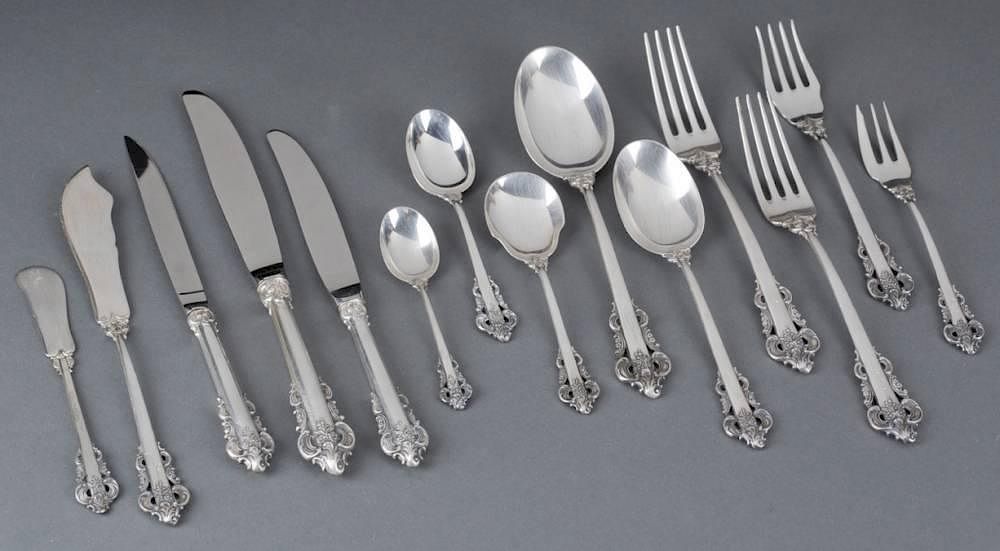 Appraisal: Camusso Sterling flatware pieces A set of Camusso peru Sterling