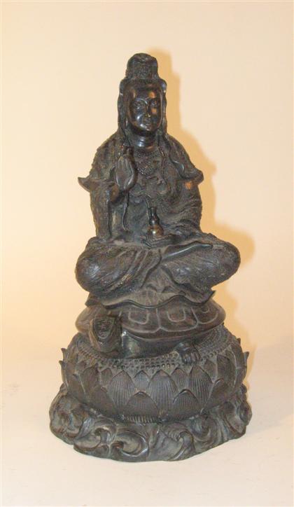 Appraisal: Japanese cast metal Kannon figureH in