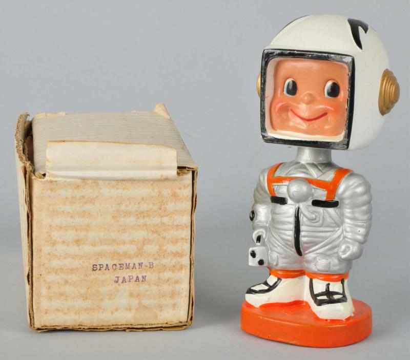 Appraisal: Spaceman Bobbing Head Doll Description Circa s Original plastic face