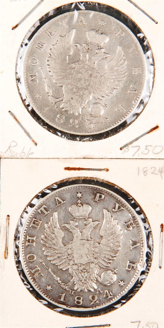 Appraisal: Russian Silver Coins Alexander I Rouble