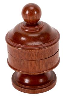 Appraisal: Coin Vase Lake Forest John McKinven ca Finely turned hardwood