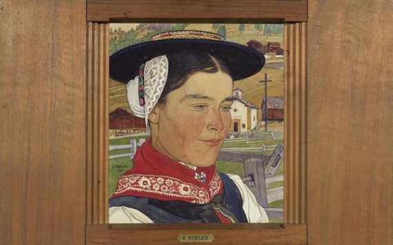 Appraisal: BIELER ERNEST Rolle - Lausanne Portrait of a Welsh woman