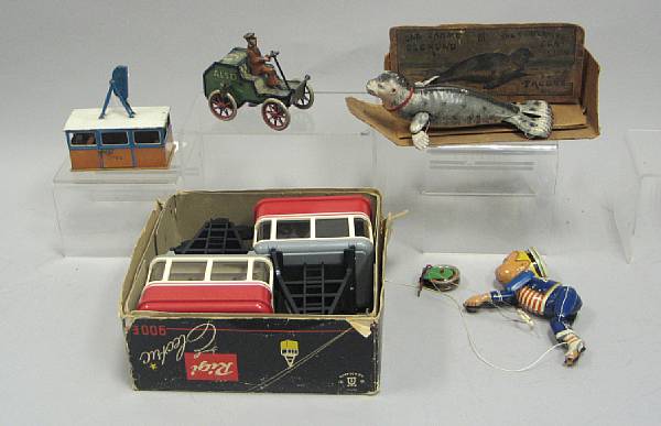 Appraisal: Early German Lehman Toys A scarce clockwork OHO automobile a