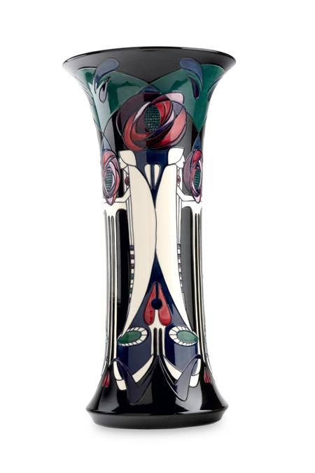 Appraisal: NICOLA SLANEY FOR MOORCROFT 'WHITE LADIES' VASE glazed earthenware decorated