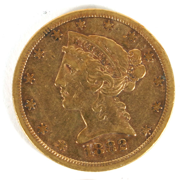 Appraisal: S Liberty Head Variety Two Gold Coin VF-XF