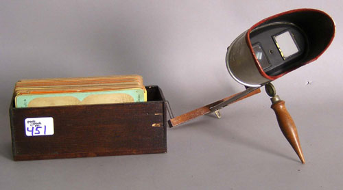 Appraisal: H C White stereoscope together with cards