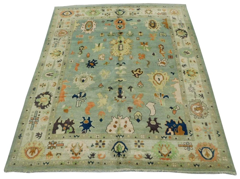 Appraisal: RUG Laristan Sultanabad ' x ' handmade wool sage green