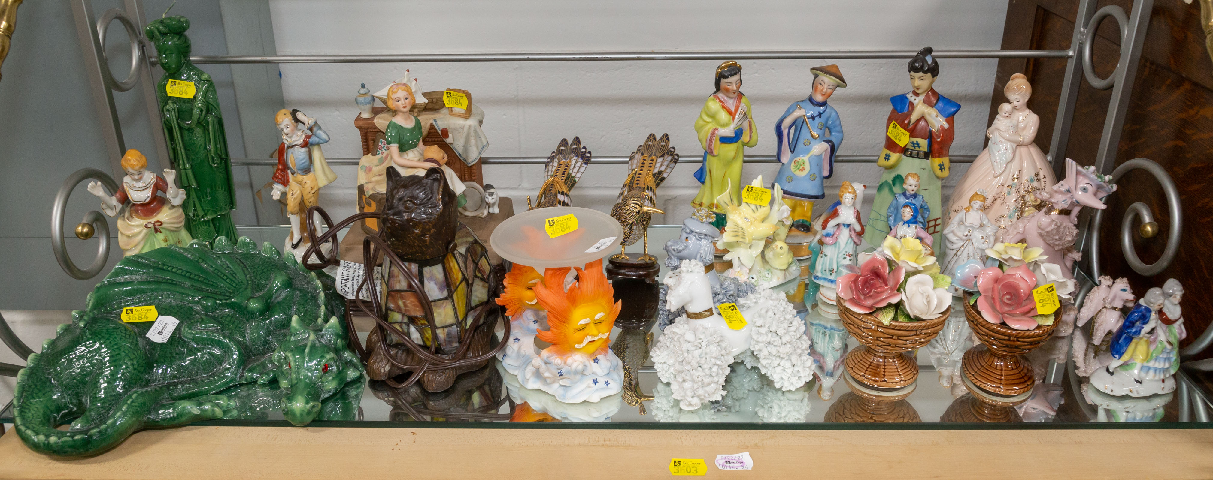 Appraisal: ASSORTED SMALL FIGURINES ORNAMENTS Including vintage Occupied Japan and other