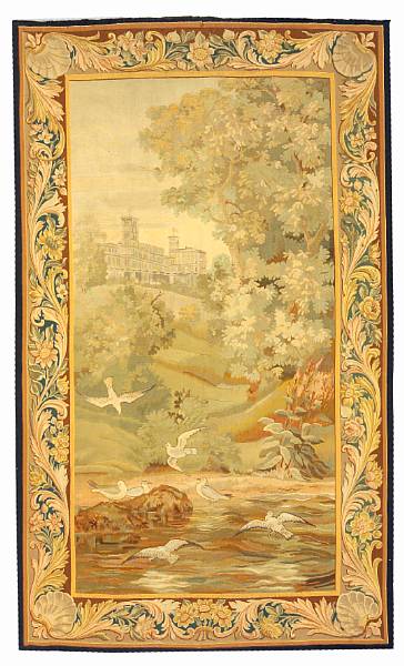 Appraisal: An Aubusson tapestry France mid th century size approximately ft