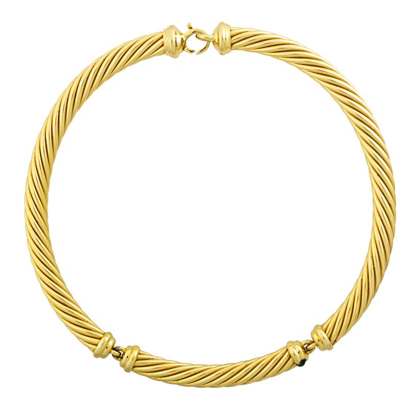 Appraisal: DAVID YURMAN K GOLD CLASSIC CABLE NECKLACE Condition Report