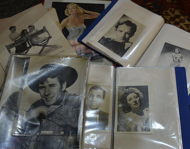 Appraisal: Collection of various signed photographs of film starsincluding Doris Day