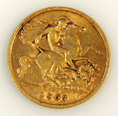 Appraisal: An Edward VII gold half sovereign dated