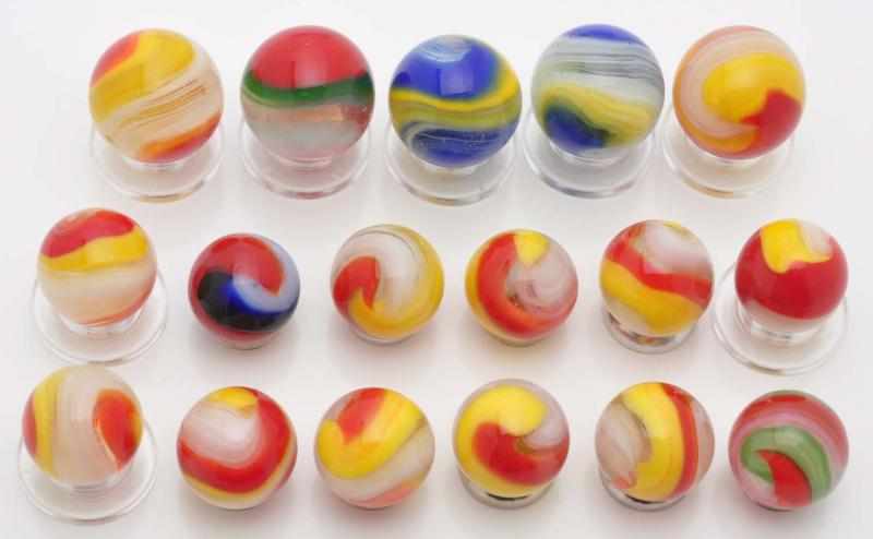 Appraisal: Lot of Akro Popeye Marbles Description This lot includes orange