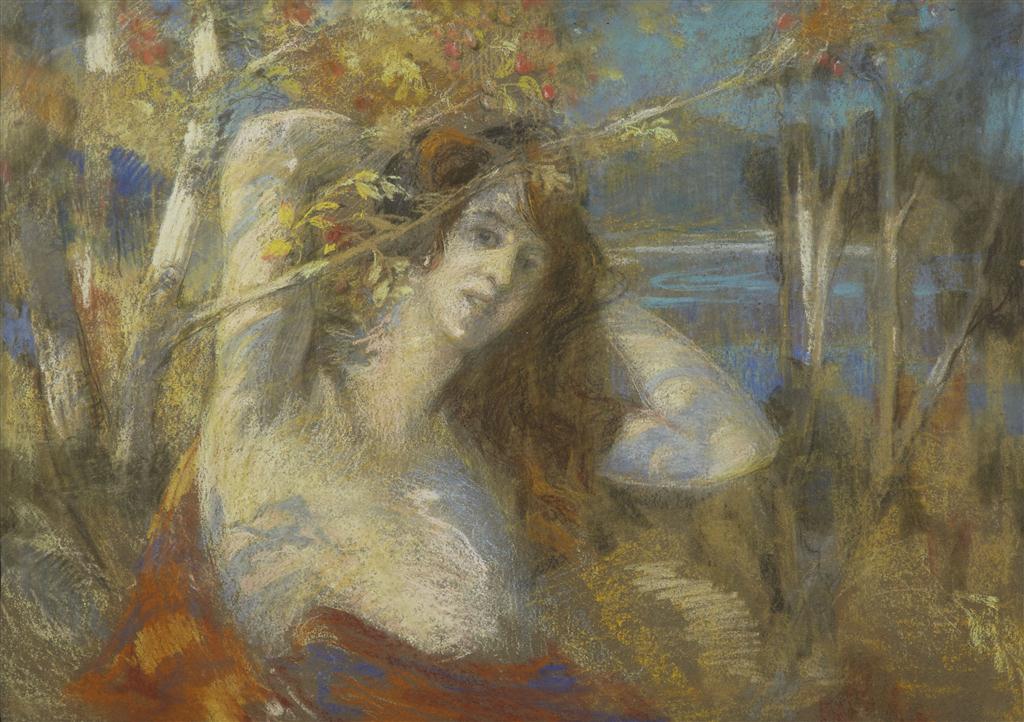 Appraisal: WILLIAM MCWHANNEL PETRIE BRITISH - A GODDESS OF THE WOODS