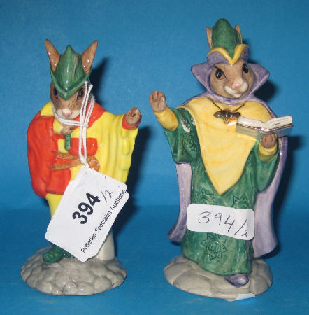 Appraisal: Royal Doulton Bunnykins Figures Minstrel DB with certificate and Mystic