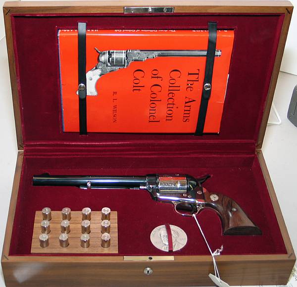 Appraisal: A cased Colt Colonel Sam Colt Sesquicentennial Model single action