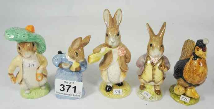 Appraisal: Royal Albert Beatrix Potter Figures Cottontail Benjamin Ate a Lettuce