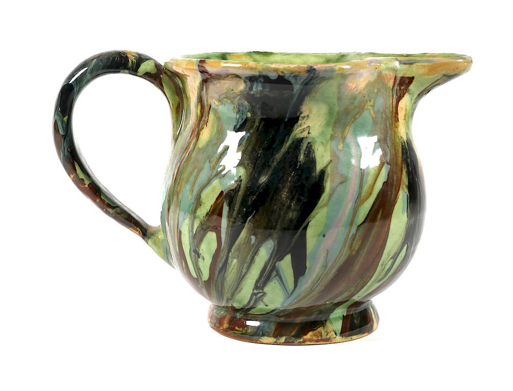 Appraisal: SILVER SPRINGS POTTERY Pitcher Silver Springs pottery pitcher about -