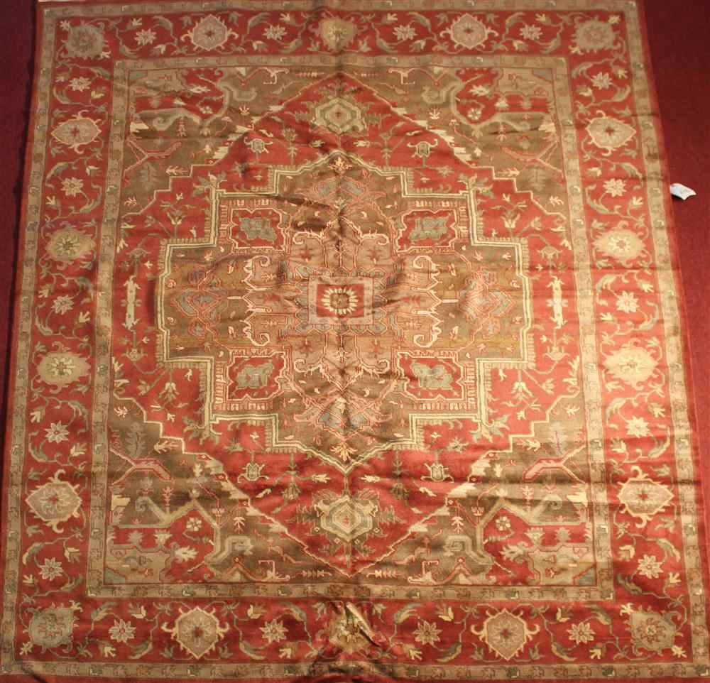 Appraisal: NEW ORIENTAL WOOL RUG approx ' x ' retail tag