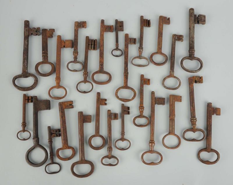 Appraisal: Lot of Early Keys Includes twenty five early door keys