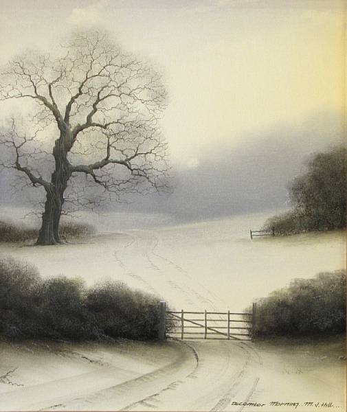 Appraisal: Michael John Hill British born December morning signed and titled