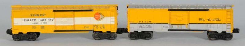 Appraisal: Lot of Lionel No O-Gauge Boxcars Description Post-war Includes -